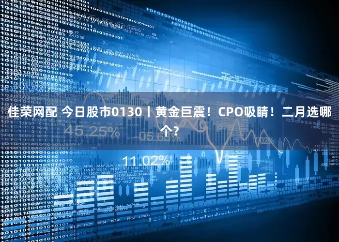佳荣网配 今日股市0130丨黄金巨震！CPO吸睛！二月选哪个？